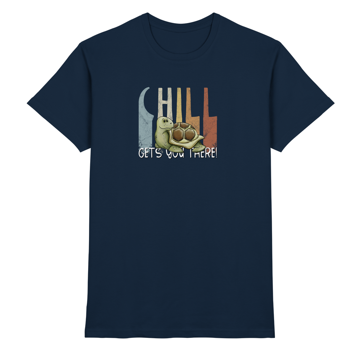 Gechillt gemütliche Schildkröte - Premium Shirt