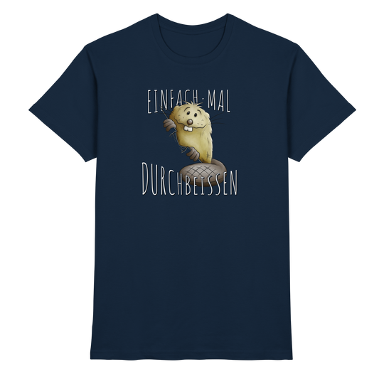 Einfach mal Durchbeissen Biber - Premium Shirt