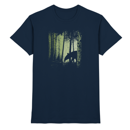 Lässiger Tapir im Zwielicht Wald - Premium Shirt