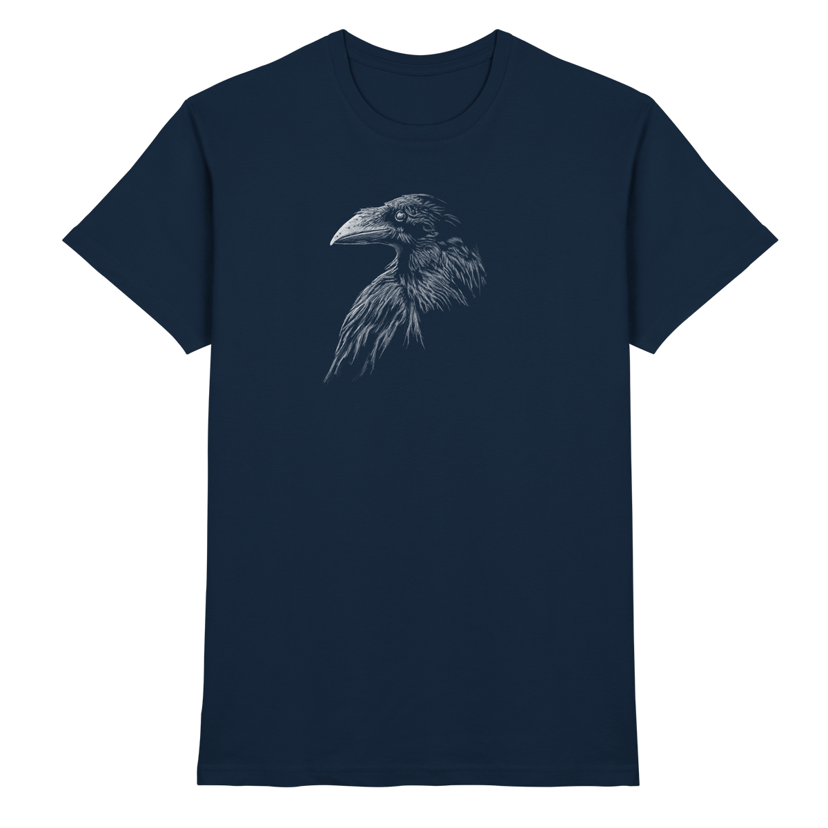 Kritzelkunst Rabe Krähe - Premium Shirt