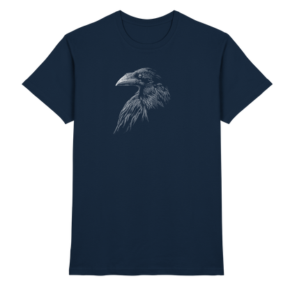 Kritzelkunst Rabe Krähe - Premium Shirt