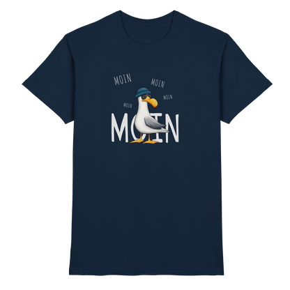 Moin Moin Lässige Hipster Möwe  - Premium Shirt