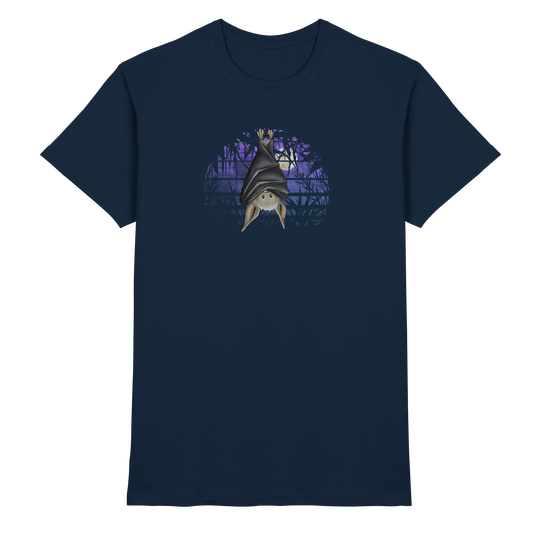 Fledermaus in blauer Nacht - Premium Shirt