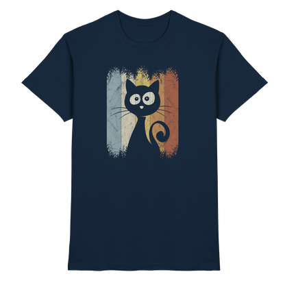Retro Katze Silhouette - Premium Shirt