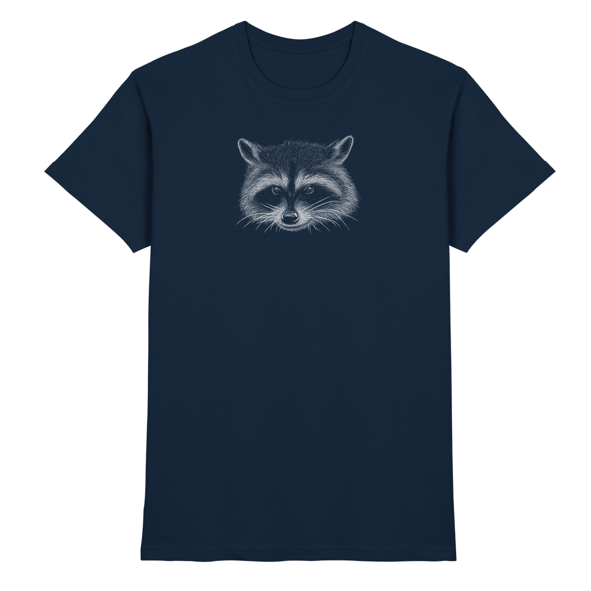 Waschbär Illustration Kritzelkunst - Premium Shirt