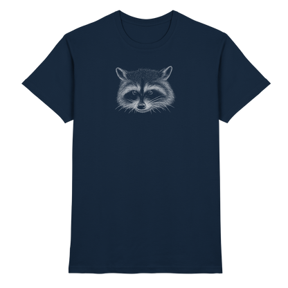 Waschbär Illustration Kritzelkunst - Premium Shirt