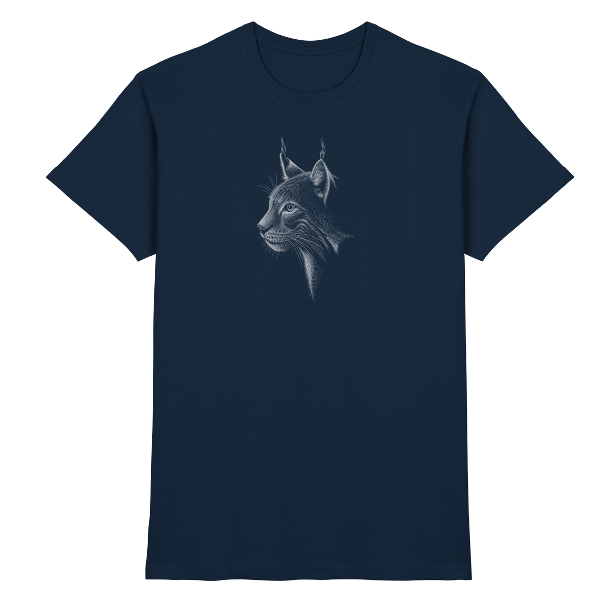 Luchs Kritzelkunst Wildkatze Illustration - Premium Shirt
