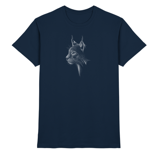 Luchs Kritzelkunst Wildkatze Illustration - Premium Shirt