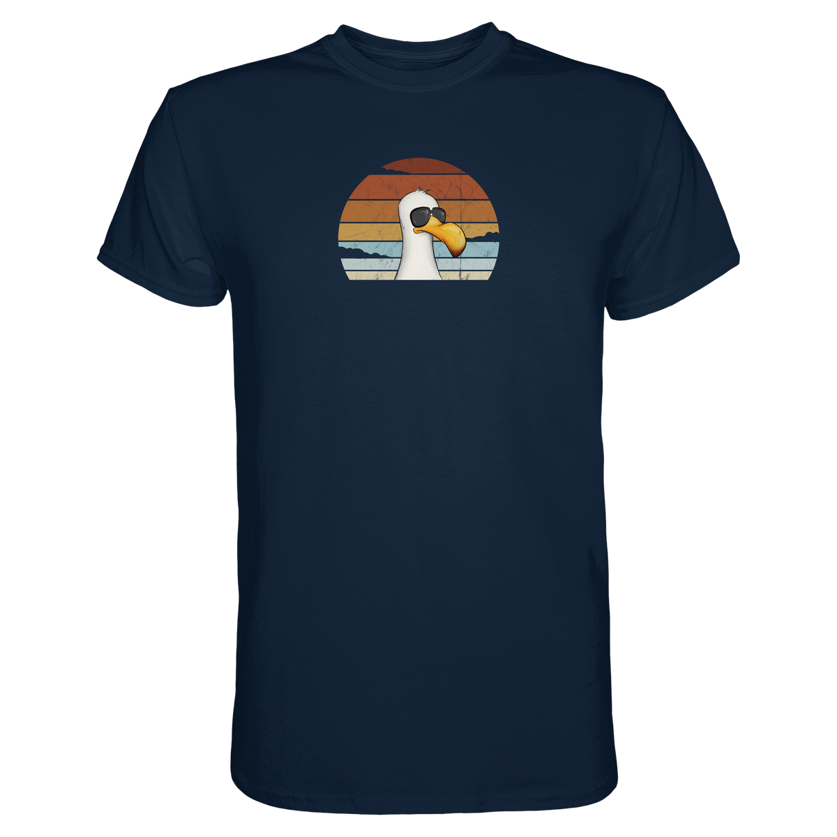 Cool lässige Retro Möwe - Premium Shirt