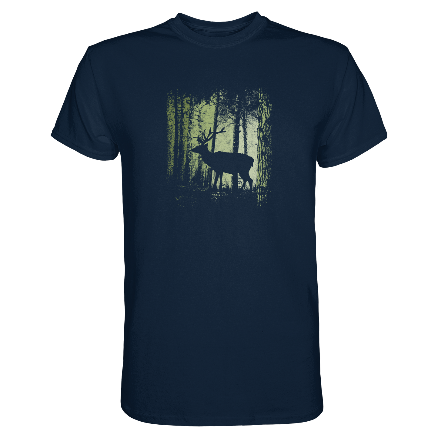 Hirsch im Zwielicht Wald - Premium Shirt