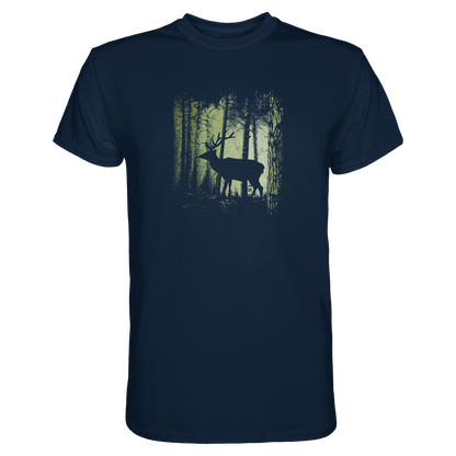 Hirsch im Zwielicht Wald - Premium Shirt