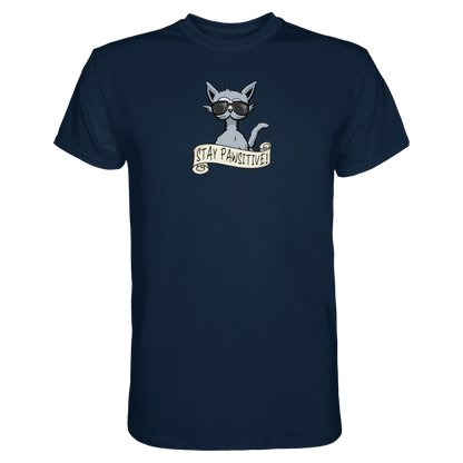 Stay Pawsitive Bleib lässig Hipster Katze - Premium Shirt