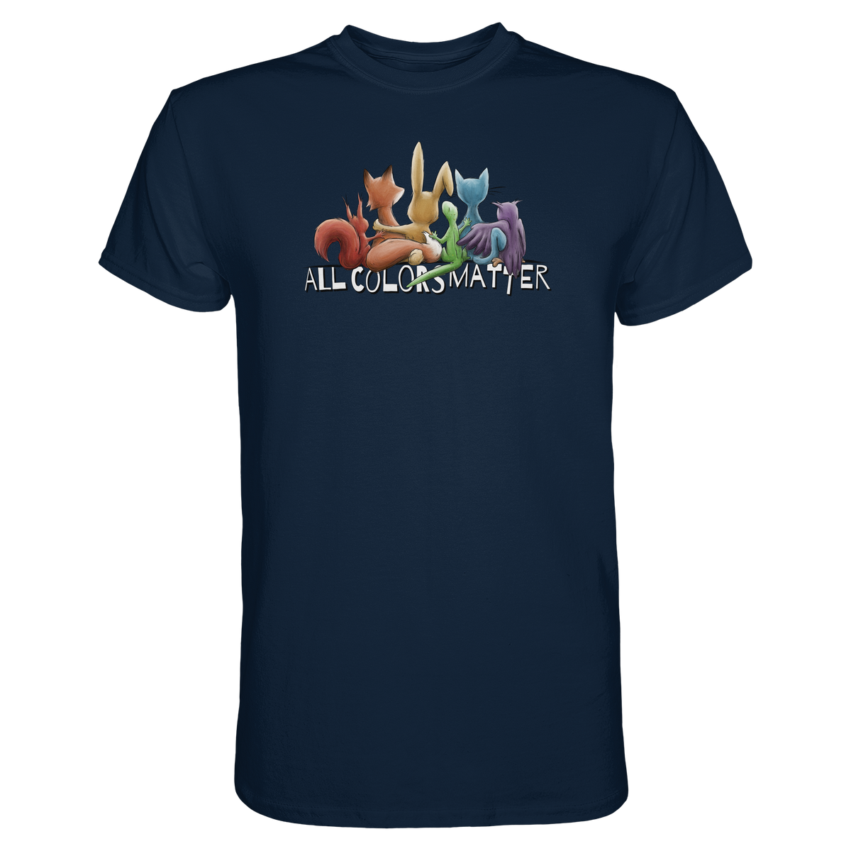 All Colors Matter! Regenbogen Tiere für Vielfalt - Premium Shirt