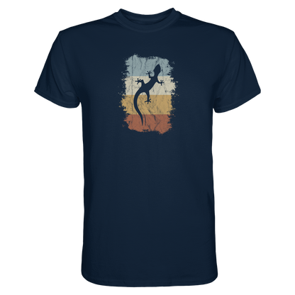 Retro Gecko Salamander Silhouette - Premium Shirt