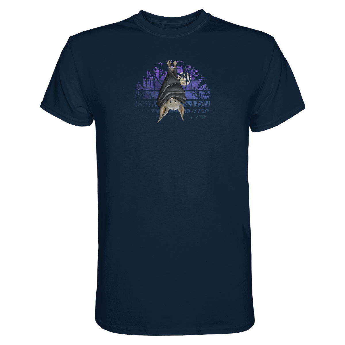 Fledermaus in blauer Nacht - Premium Shirt