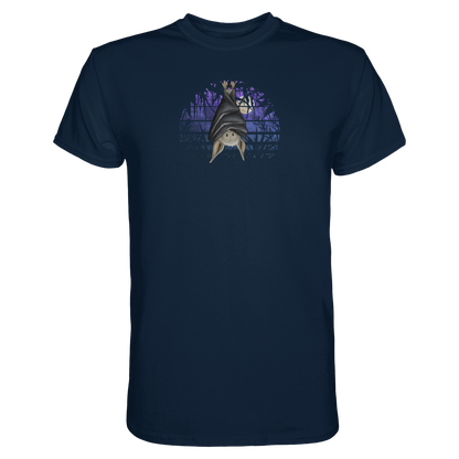 Fledermaus in blauer Nacht - Premium Shirt