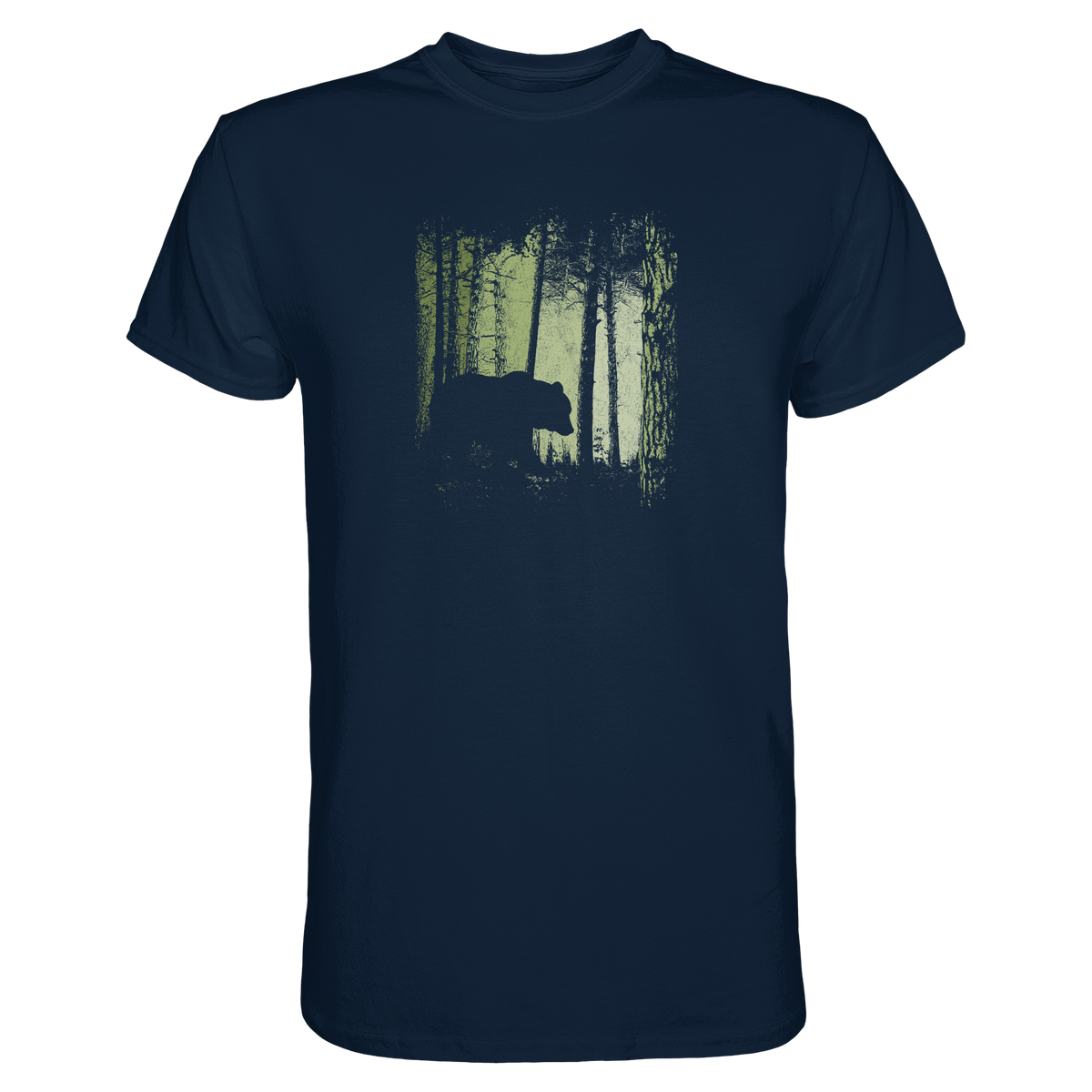 Braunbär im Zwielicht Wald - Premium Shirt