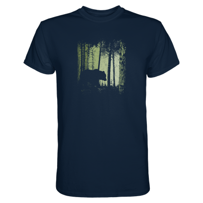Braunbär im Zwielicht Wald - Premium Shirt