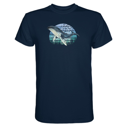 Retro Unterwasser Buckelwal - Premium Shirt