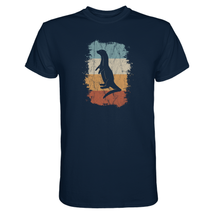 Retro Otter Fischotter Silhouette - Premium Shirt