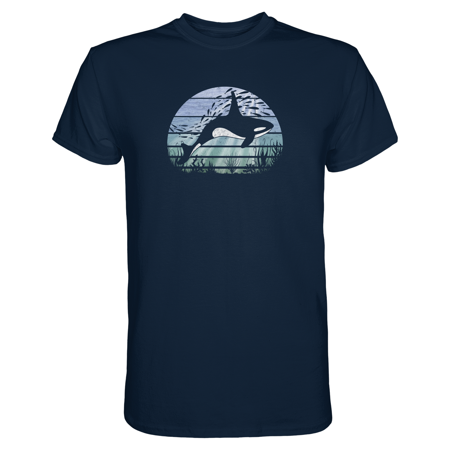 Retro Tiefsee Schwertwal Orca - Premium Shirt