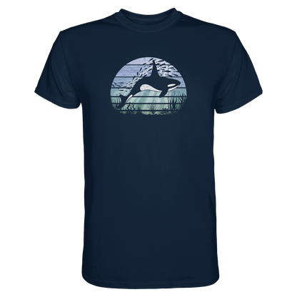 Retro Tiefsee Schwertwal Orca - Premium Shirt