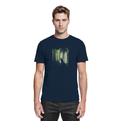 Luchs Wildkatze im Zwielicht Wald - Premium Shirt