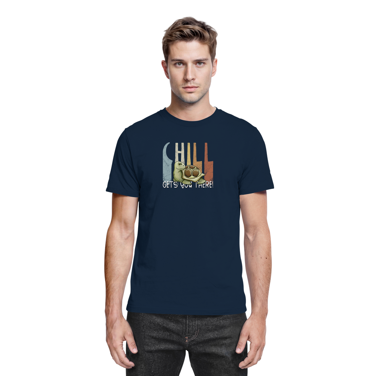 Gechillt gemütliche Schildkröte - Premium Shirt
