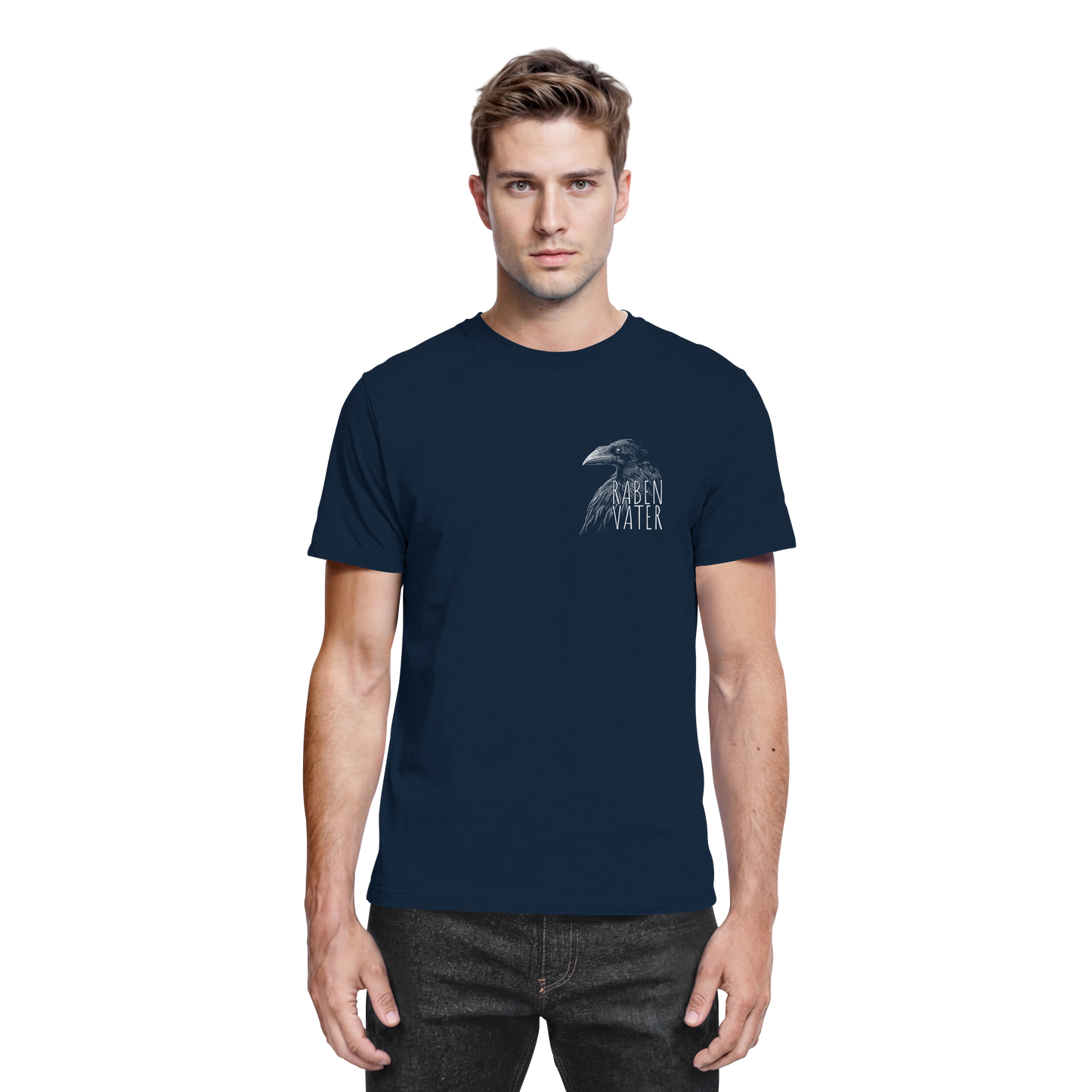 Rabenvater schwarzer Rabe Krähe - Premium Shirt