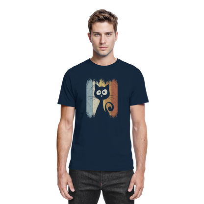 Retro Katze Silhouette - Premium Shirt