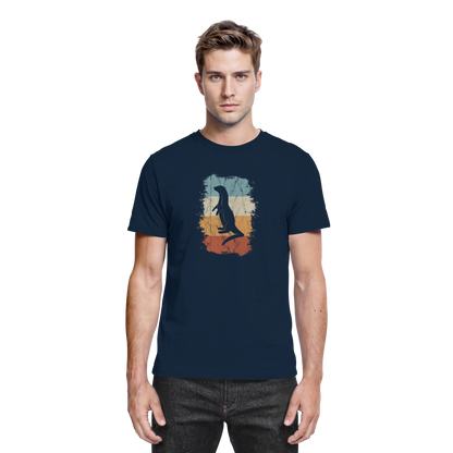 Retro Otter Fischotter Silhouette - Premium Shirt