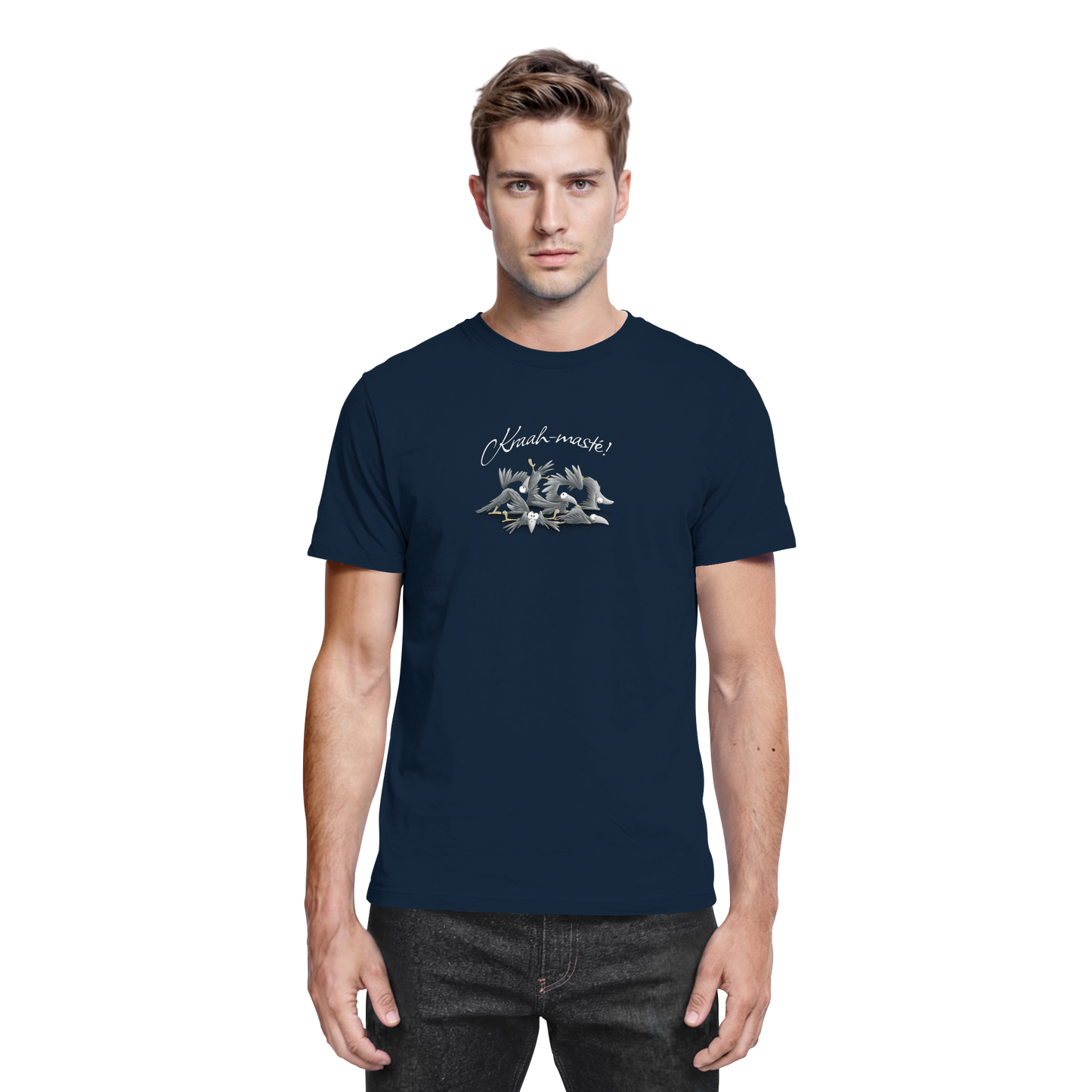 Kraah-masté! Yoga Raben Krähen - Premium Shirt