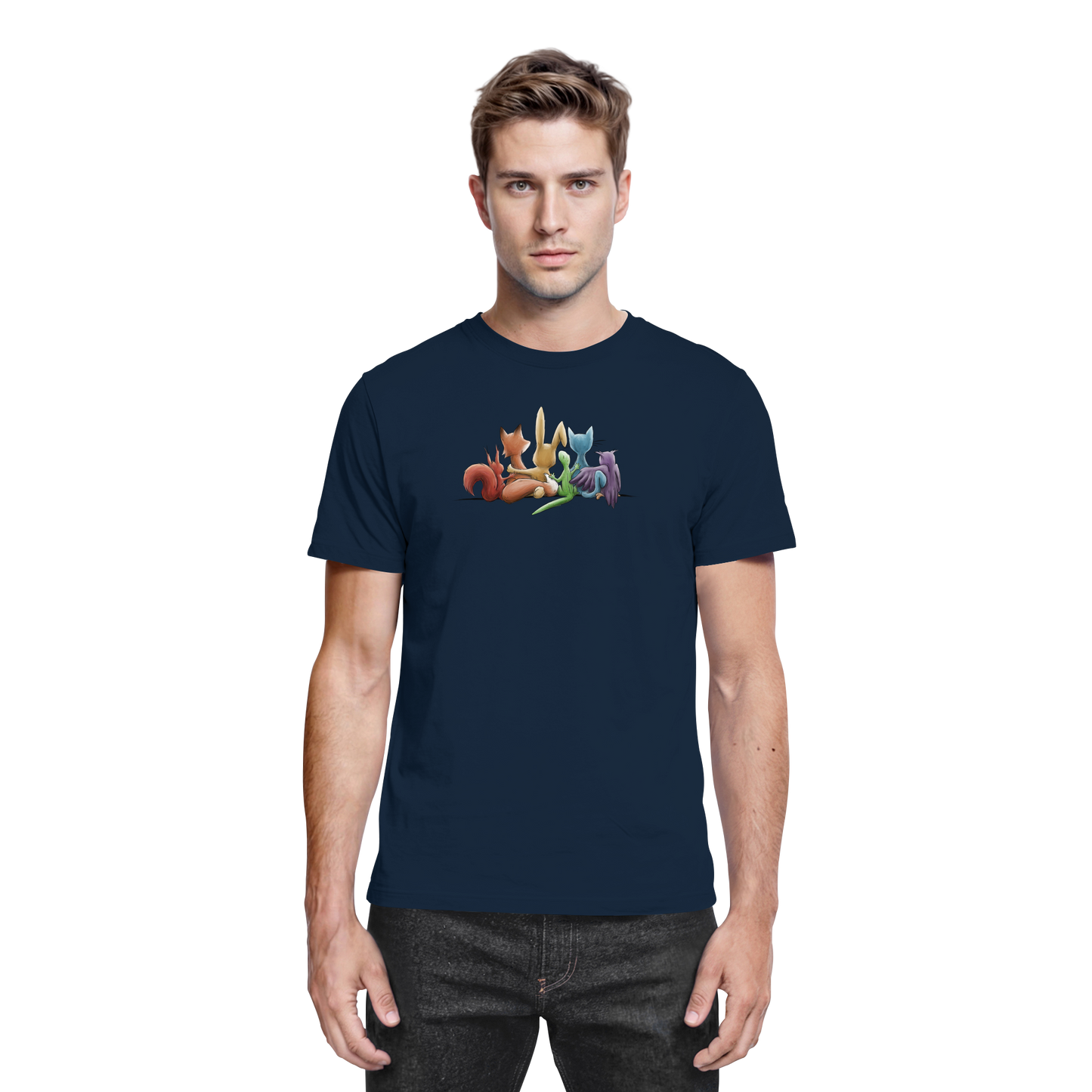 Regenbogen Tiere für Freundschaft, Toleranz und Vielfalt - Premium Shirt
