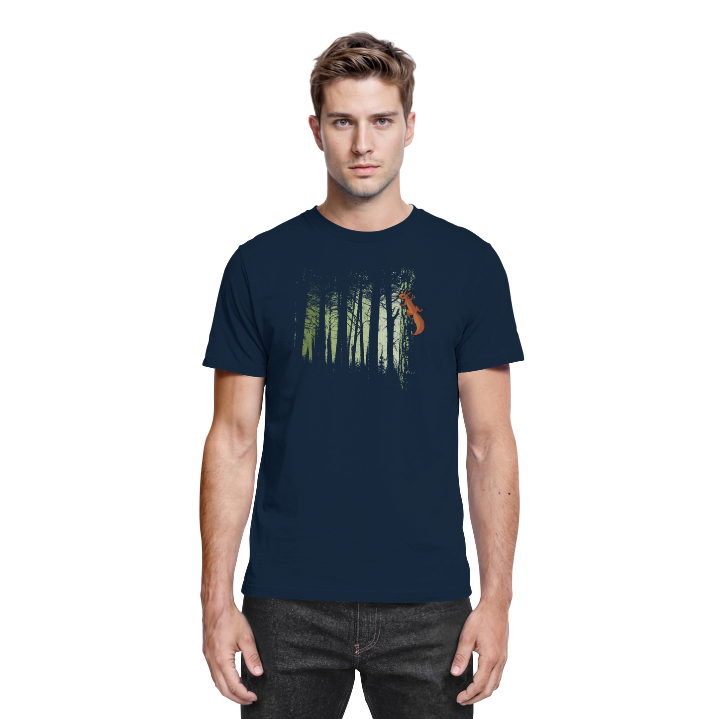 Eichhörnchen im Zwielicht-Wald - Premium Shirt
