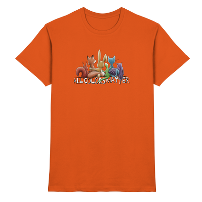 All Colors Matter! Regenbogen Tiere für Vielfalt - Premium Shirt
