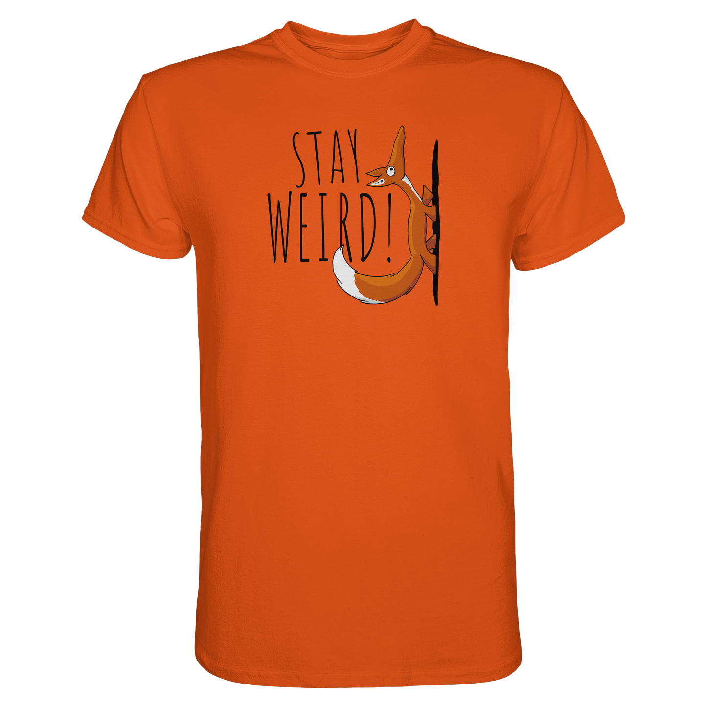 Stay Weird! Schräger Fuchs - Premium Shirt