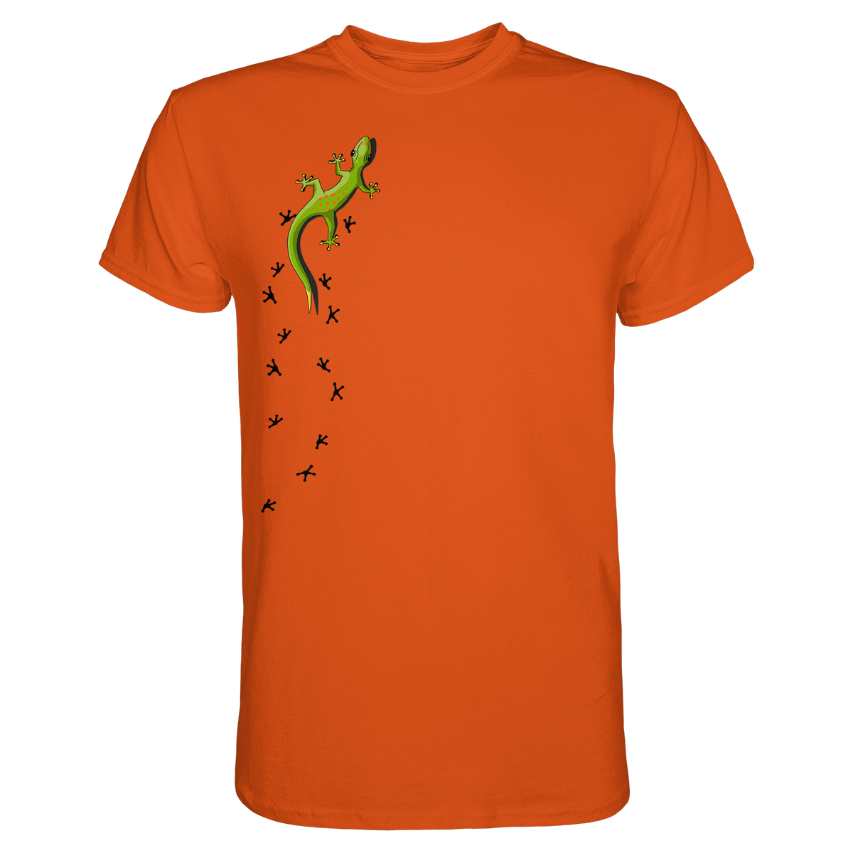 Kletternder Gecko mit Spuren - Premium Shirt