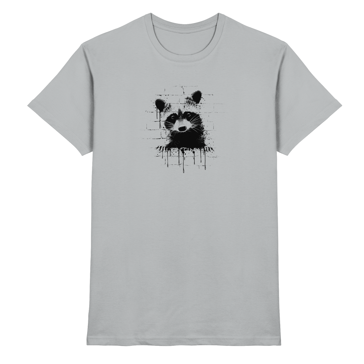 Funky Street Art Waschbär - Premium Shirt