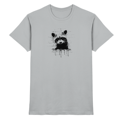 Funky Street Art Waschbär - Premium Shirt