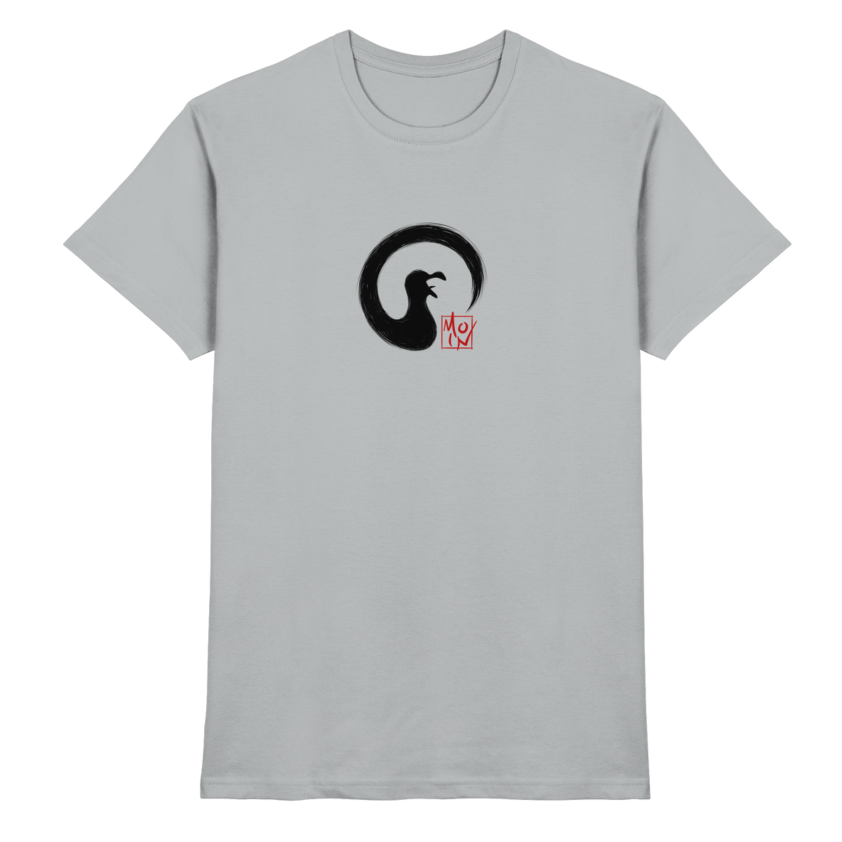 Moin kreischende japanische Enso Möwe - Premium Shirt