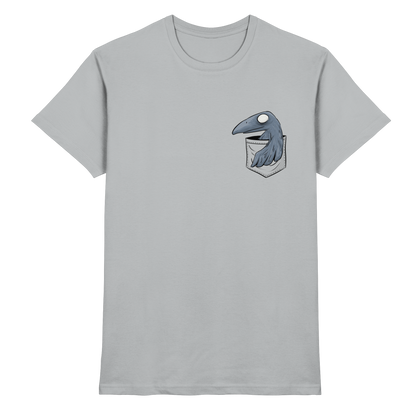 Grufti Rabe Krähe in der Tasche - Premium Shirt