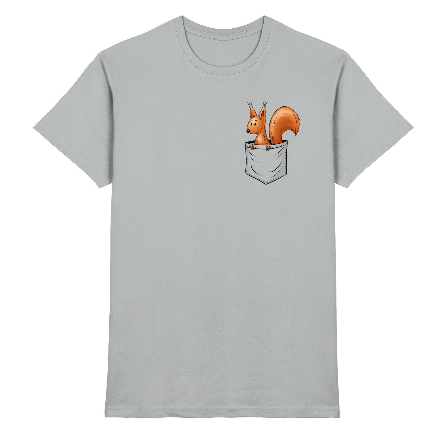 Lässiges Eichhörnchen In Tasche - Premium Shirt