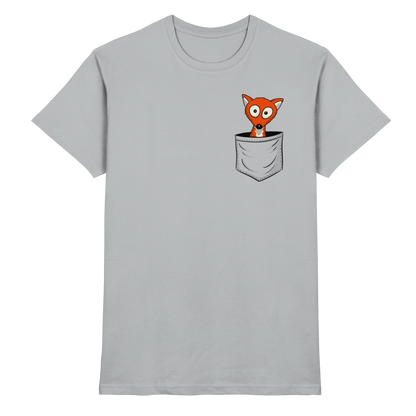 Fuchs in der Brusttasche | Taschen-Fuchs - Premium Shirt