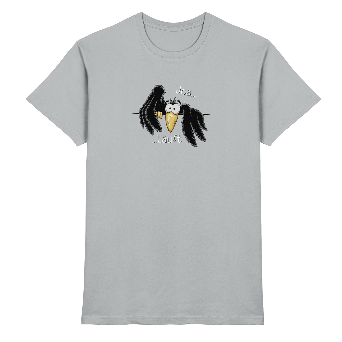 Joa Läuft Krähe gechillter Rabe - Premium Shirt