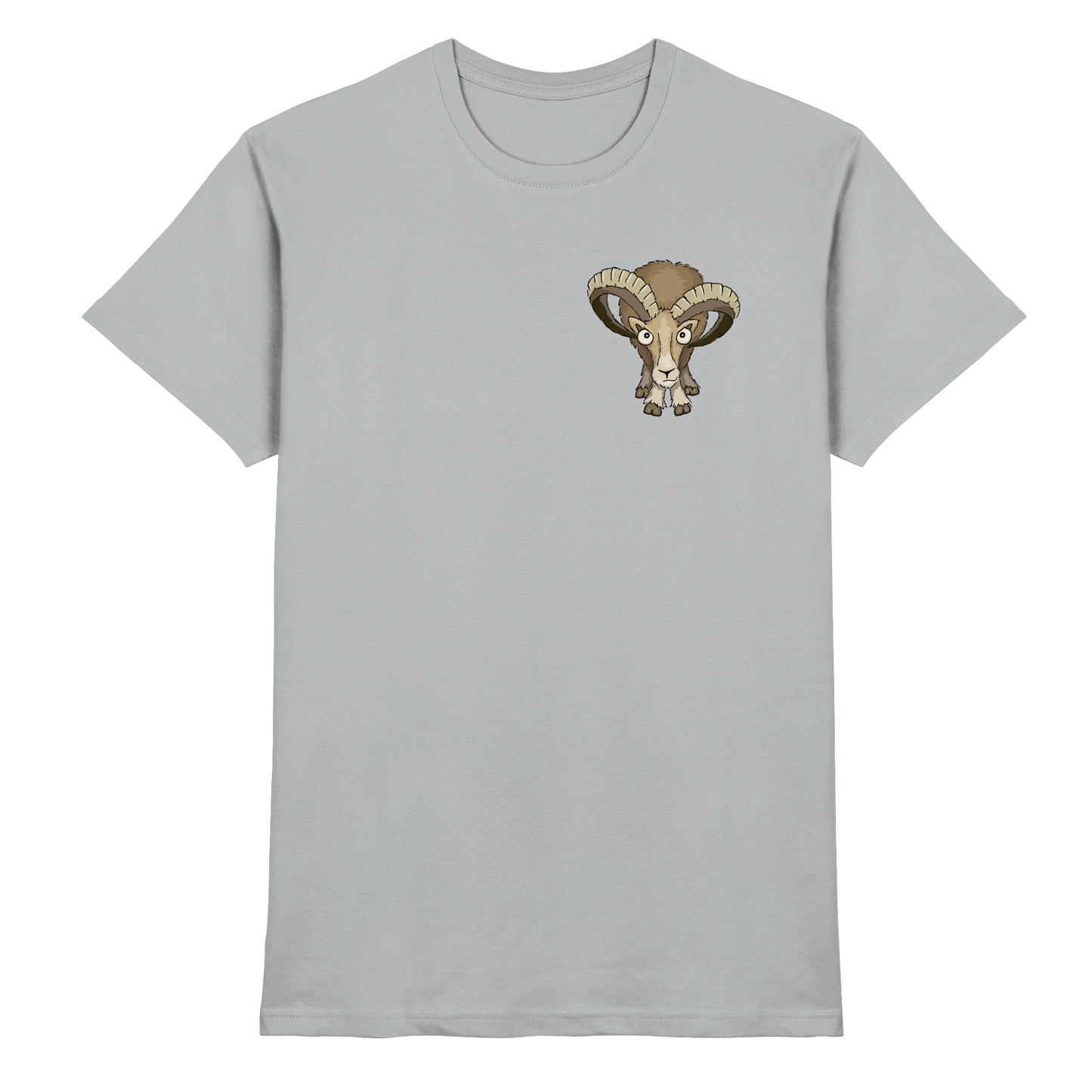 Bockiges Mufflon Widder Schafbock - Premium Shirt