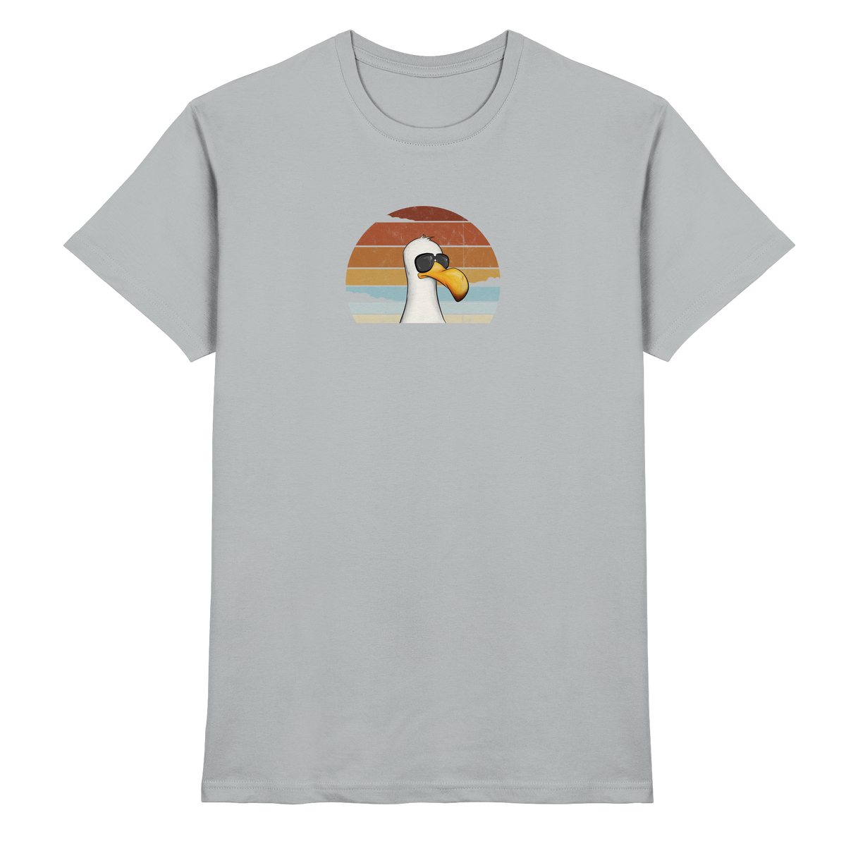 Cool lässige Retro Möwe - Premium Shirt