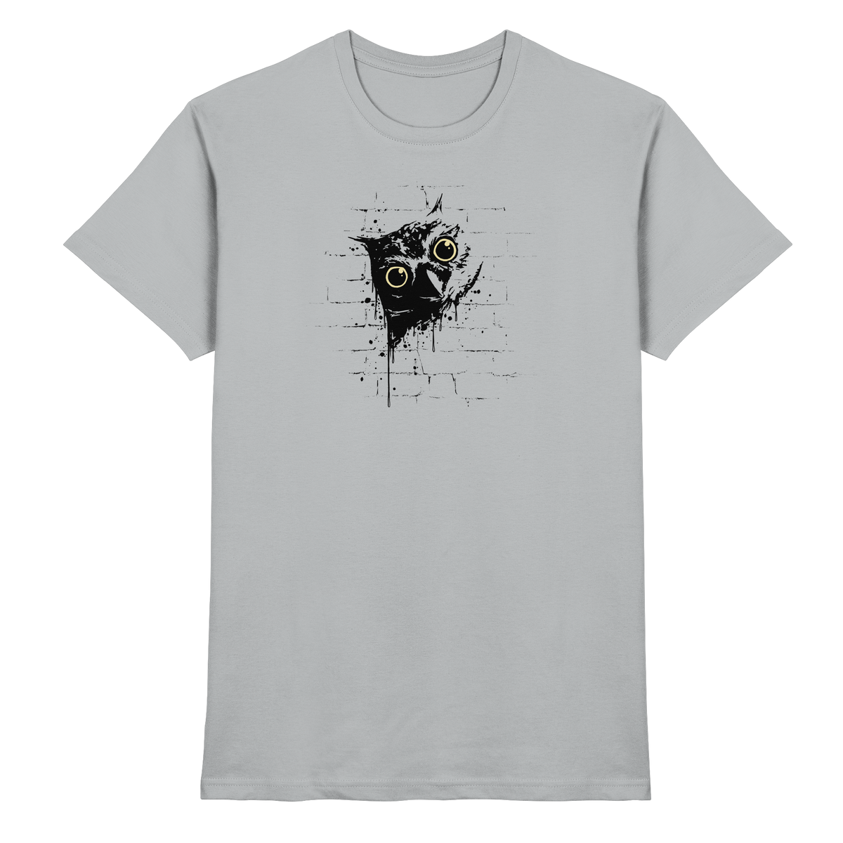 Lässige Street Art Eule - Premium Shirt
