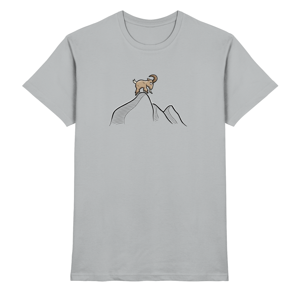 Ziegenbock in den Bergen - Premium Shirt