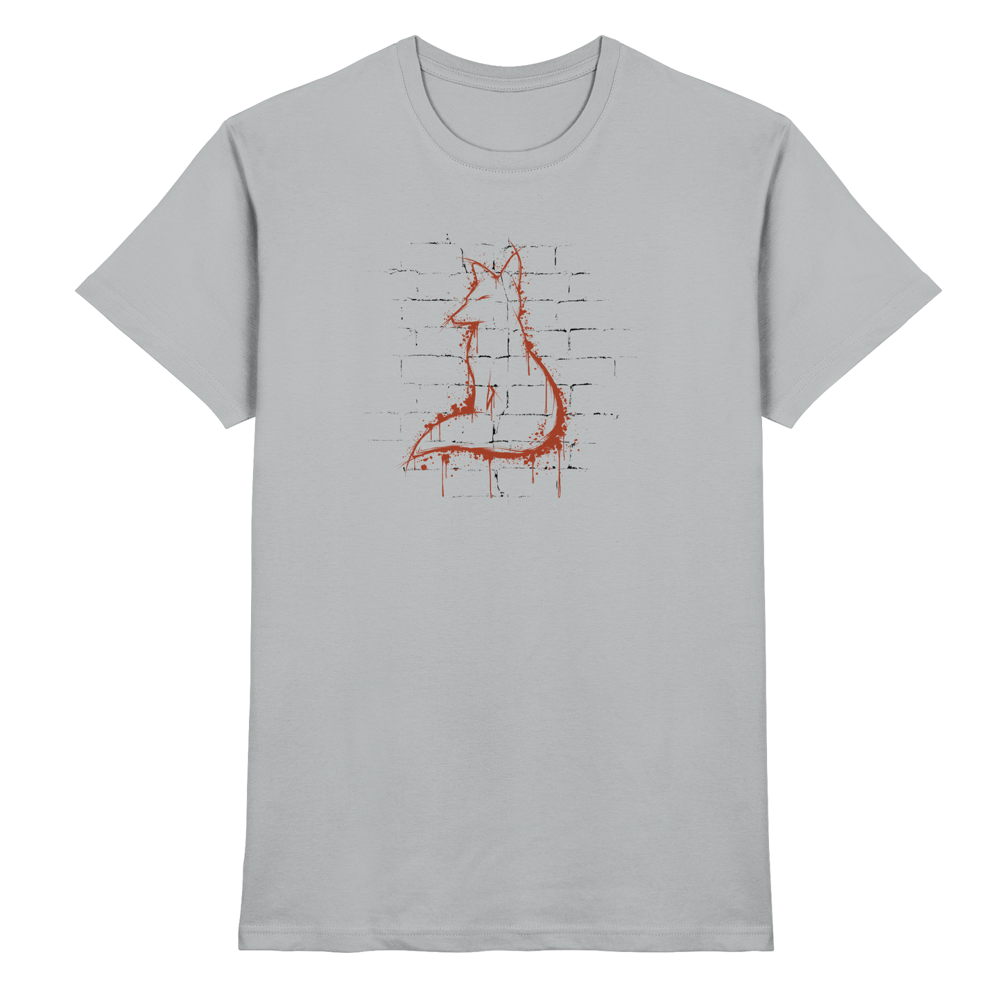 Street Art Fuchs Silhouette - Premium Shirt