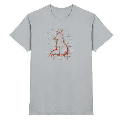 Street Art Fuchs Silhouette - Premium Shirt